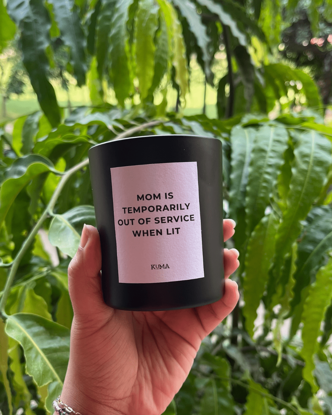 MOM IS TEMPORARILY OUT OF SERVICE WHEN LIT